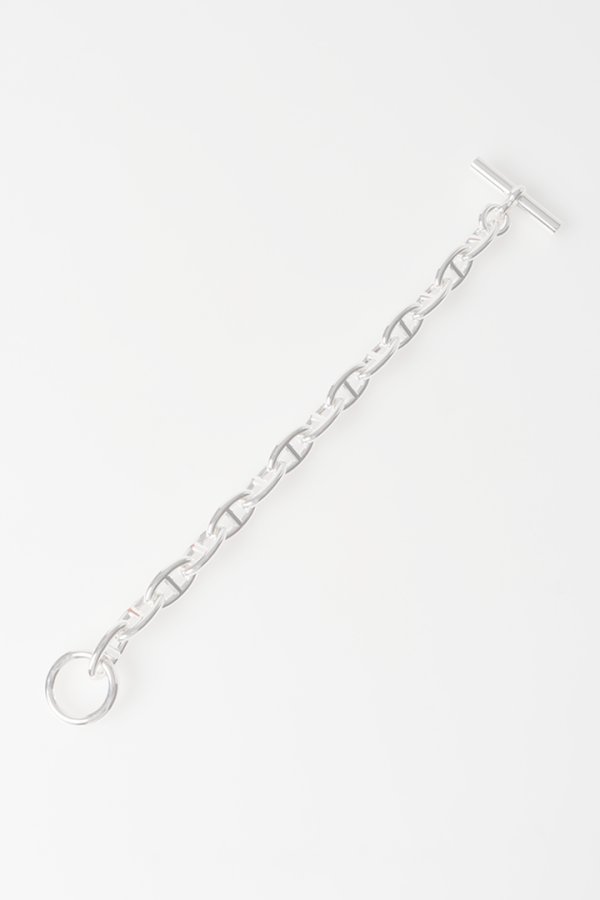 画像5:   ★海外買付 新品 インボイス付 HERMES エルメス Bracelet Chaine d'Ancre／シェーヌダンクル 14コマ{-BFS} (5)
