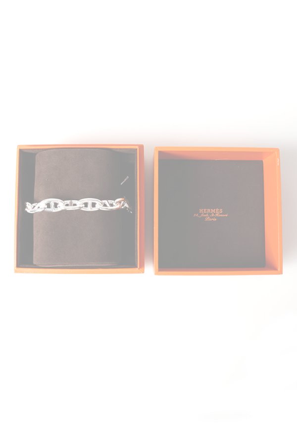 画像7:   ★海外買付 新品 インボイス付 HERMES エルメス Bracelet Chaine d'Ancre／シェーヌダンクル 14コマ{-BFS} (7)