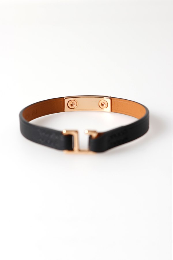 画像4: ★海外買付 新品 インボイス付 HERMES エルメス BRACELET MINI RIVALE VEAU SWIFT PLAQUE OR ROSE 5N／ミニ リヴァル{-BFS} (4)
