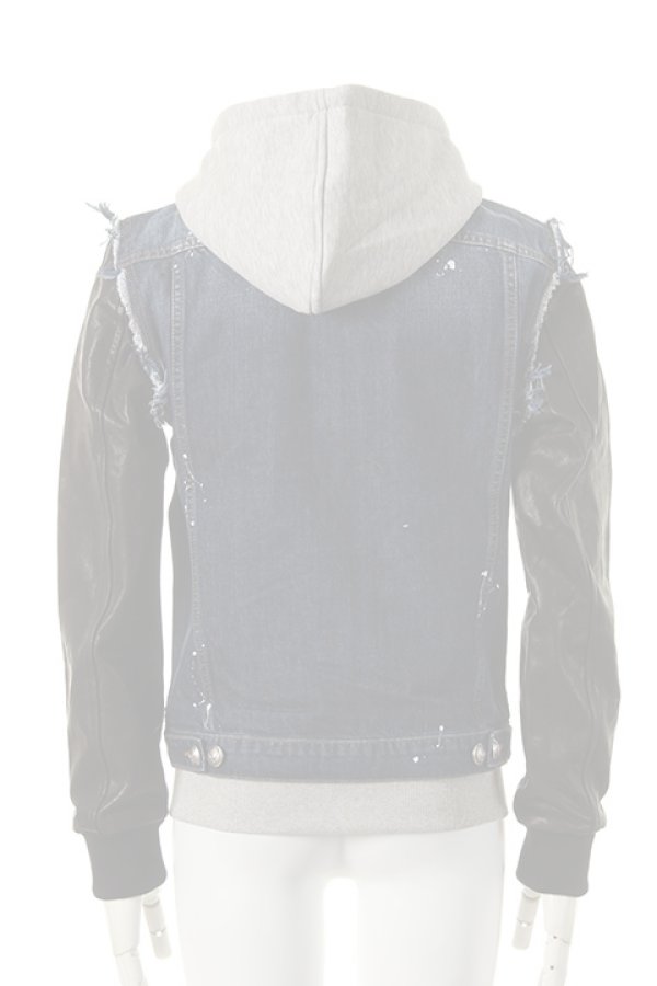 画像2:   PHILIPP PLEIN HOMME フィリッププレインオム denim jacket "how strong"{-AEA} (2)