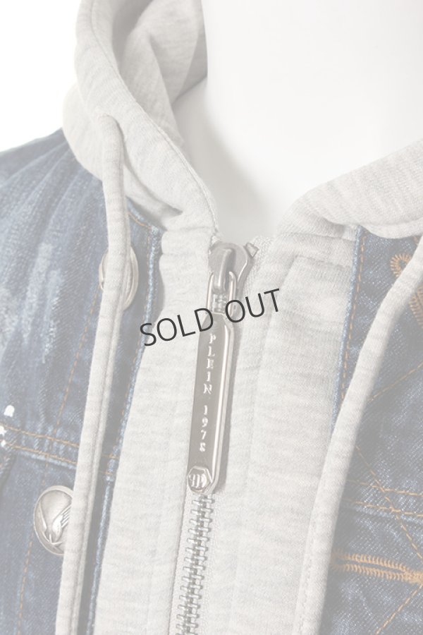 画像5: {SOLD}PHILIPP PLEIN HOMME フィリッププレインオム denim jacket "how strong"{-AEA} (5)