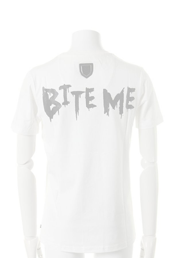 画像2:   PHILIPP PLEIN HOMME フィリッププレインオム t-shirt “black skull”{-AES} (2)