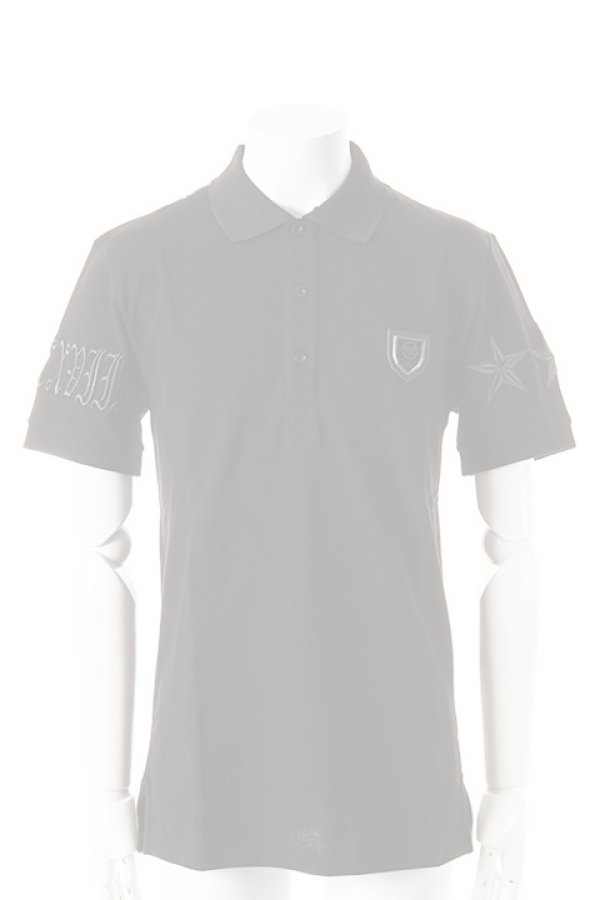 画像2:   PHILIPP PLEIN HOMME フィリッププレインオム polo 「american flag」{-AES} (2)