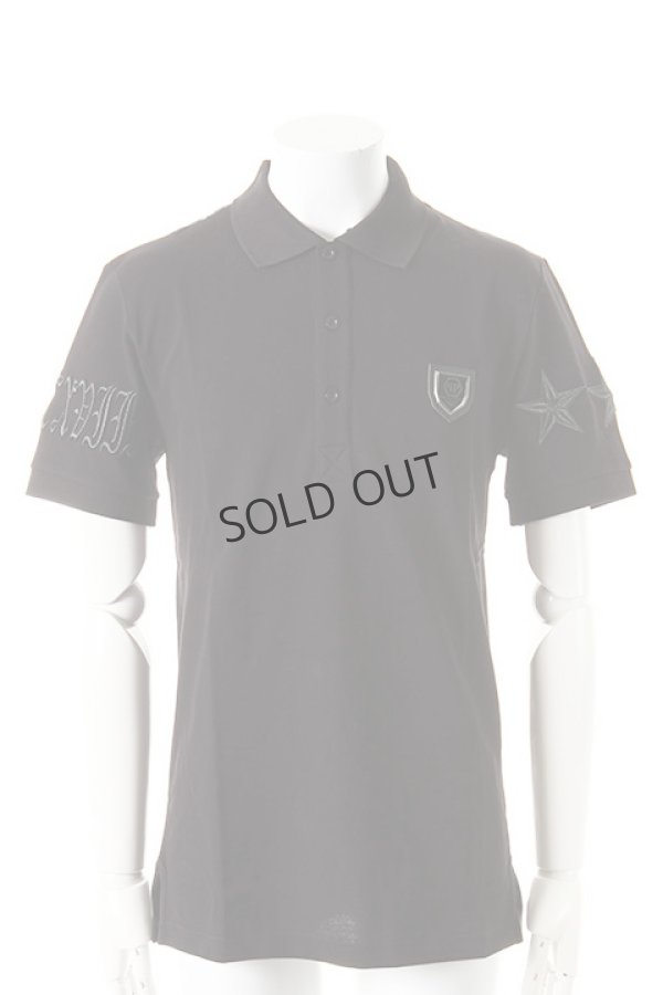 画像2: {SOLD}PHILIPP PLEIN HOMME フィリッププレインオム polo 「american flag」{-AES} (2)