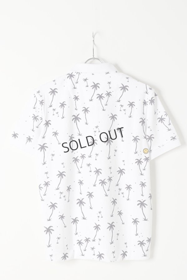 画像4: {SOLD}HORN GARMENT ホーンガーメント Palm Dream Terry Polo{HNM-0A-AP09-WHT-BJS} (4)