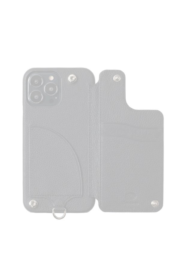 画像2:  {SOLD} DEMIU デミュウ POCHE FLAT/iPhone12Pro/iPhone12/ブラック{DU-PFL06BK} (2)