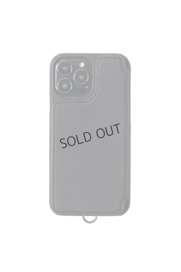 画像1: DEMIU デミュウ POCHE FLAT/iPhone13Pro/ブラック{DU-PFL10BK} (1)