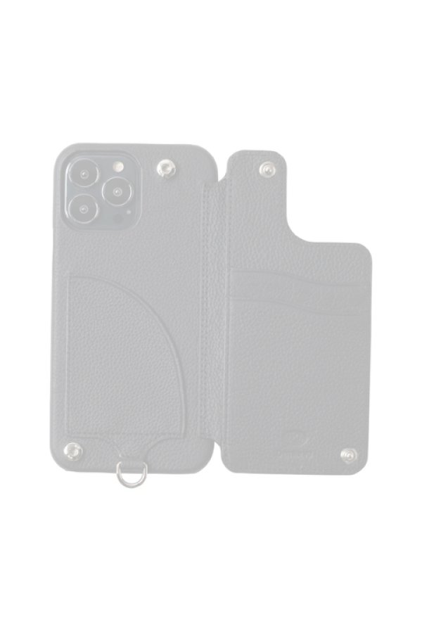 画像2:  {SOLD} DEMIU デミュウ POCHE FLAT/iPhone13Pro/ブラック{DU-PFL10BK} (2)