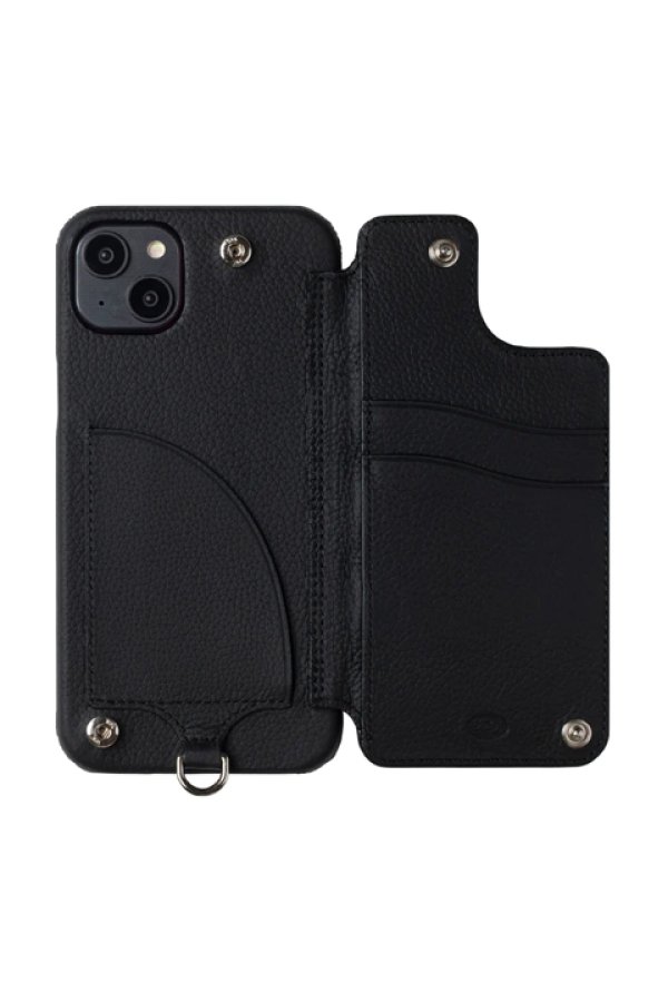 画像2: DEMIU デミュウ POCHE FLAT/iPhone14/ブラック{DU-PFL12BK} (2)