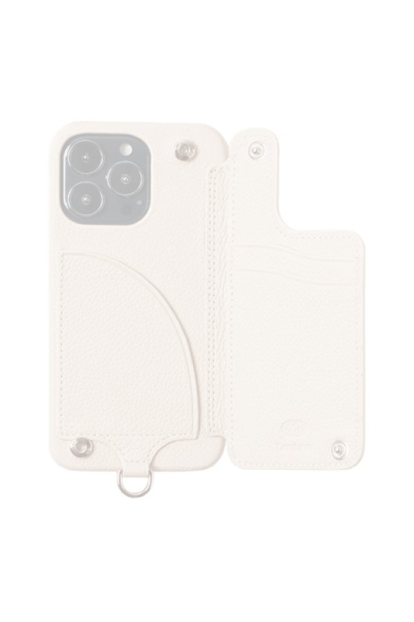 画像2:  {SOLD} DEMIU デミュウ POCHE FLAT/iPhone13Pro/ベージュ{} (2)