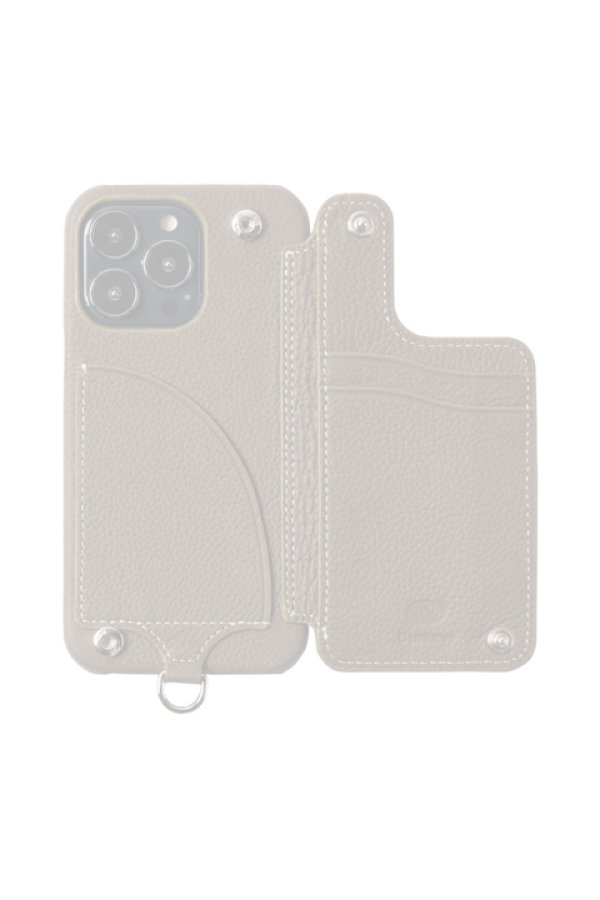 画像2:  {SOLD} DEMIU デミュウ POCHE FLAT/iPhone13Pro/エトープ{HS-DE114D-BPF10ET} (2)