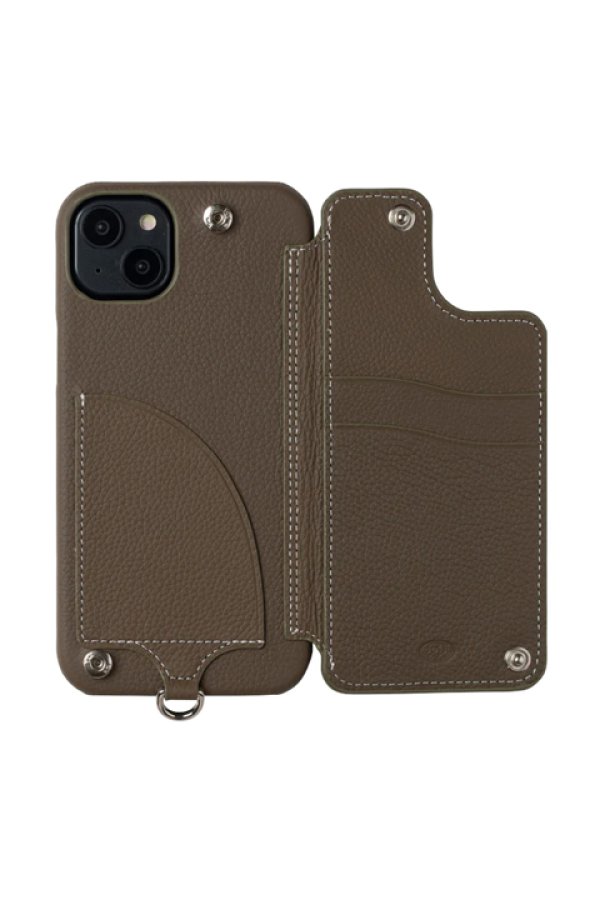 画像2: DEMIU デミュウ POCHE FLAT/iPhone14/エトープ{DU-PFL12ET} (2)