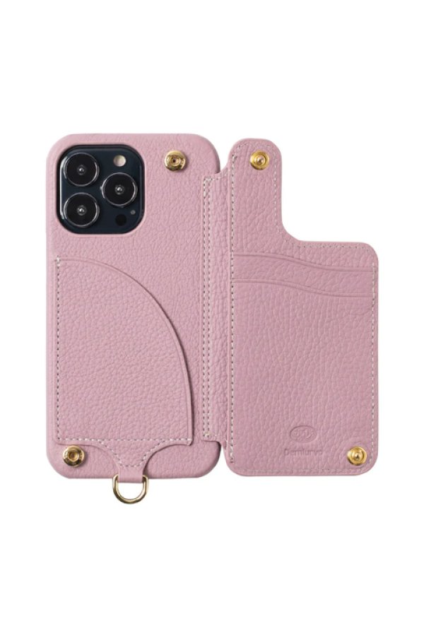 DEMIU デミュウ POCHE FLAT/iPhone13Pro/ライラック{HS-DE110G