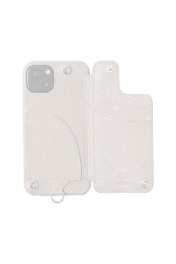 画像2:  {SOLD} DEMIU デミュウ POCHE FLAT/iPhone14/チャコール{DU-PFL12CC} (2)