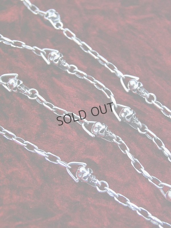 画像3: {SOLD}★別注限定商品★ haraKIRI×underbar ハラキリ×アンダーバー 限定髑髏ウォレットチェーン スモール髑髏{-} (3)