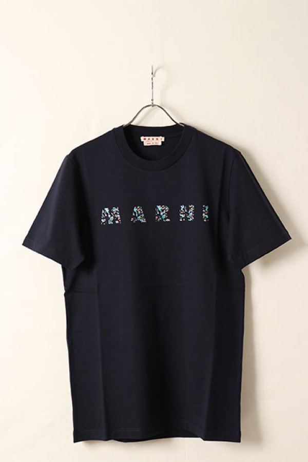 画像5: 【 30%OFF セール59,400円→41,580円】 MARNI マルニ オーガニックコットン製Tシャツ、Marniプリント入り{HUMU0198PQUSCW21FLB99-BDS} (5)