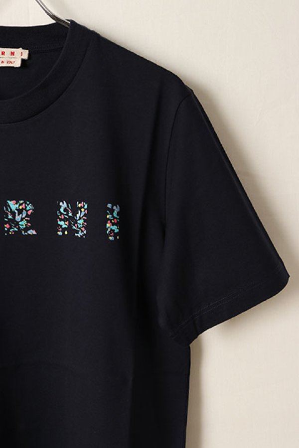 画像8: 【 30%OFF セール59,400円→41,580円】 MARNI マルニ オーガニックコットン製Tシャツ、Marniプリント入り{HUMU0198PQUSCW21FLB99-BDS} (8)