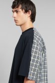 画像3: 【24SS新作】MARNI マルニ オーガニックコットン製Tシャツ、チェックバック{HUMU0286QXUTC01700B99-BDS} (3)