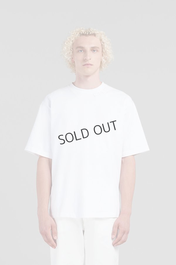 画像1: {SOLD}MARNI マルニ ホワイト マルニパッチ付き オーガニックコットン製オーバーサイズTシャツ{HUMU0287X0UTC32300W01-BDS} (1)