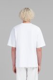 画像2: 【24SS新作】MARNI マルニ ホワイト マルニパッチ付き オーガニックコットン製オーバーサイズTシャツ{HUMU0287X0UTC32300W01-BDS} (2)