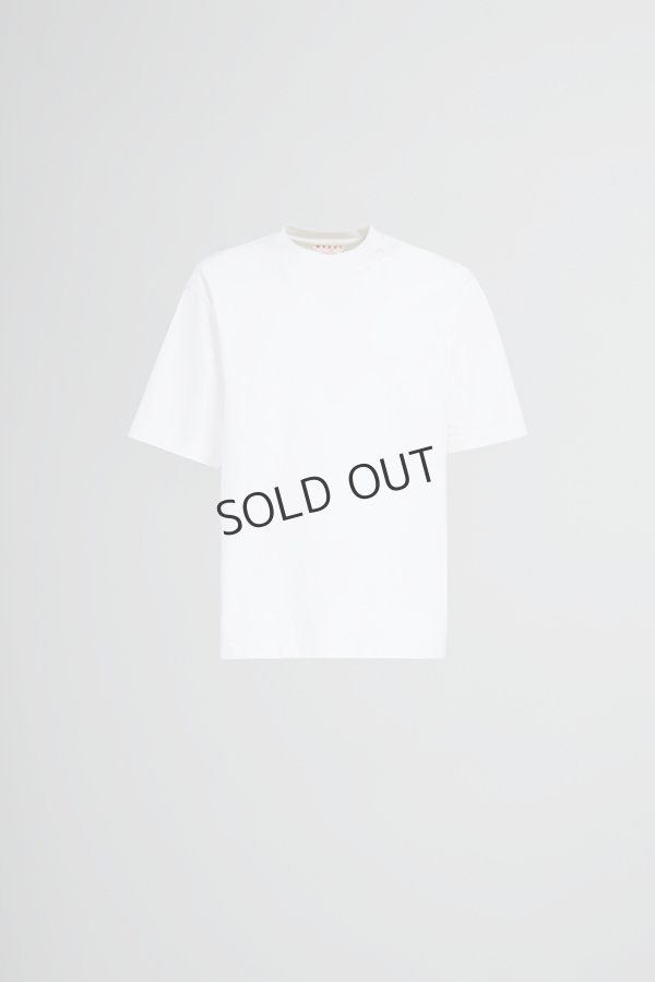 画像5: {SOLD}MARNI マルニ ホワイト マルニパッチ付き オーガニックコットン製オーバーサイズTシャツ{HUMU0287X0UTC32300W01-BDS} (5)