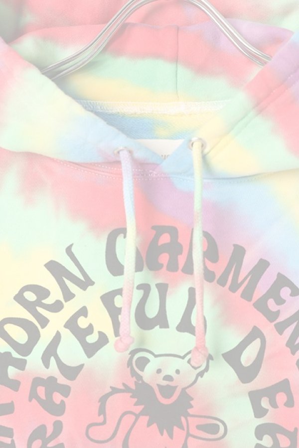 画像2:   HORN GARMENT ホーンガーメント Dead Bear "Tie Die" Hoodie{-BBA} (2)