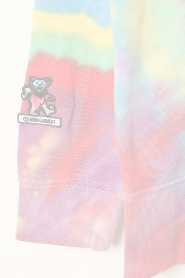 画像5:   HORN GARMENT ホーンガーメント Dead Bear "Tie Die" Hoodie{-BBA} (5)
