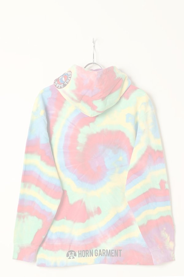 画像7:   HORN GARMENT ホーンガーメント Dead Bear "Tie Die" Hoodie{-BBA} (7)