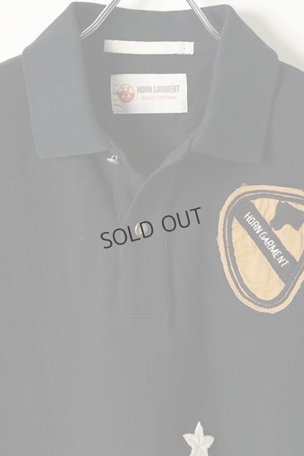 画像2: {SOLD}HORN GARMENT ホーンガーメント POLO{HVM-1A-AP04-BLK-BAS} (2)