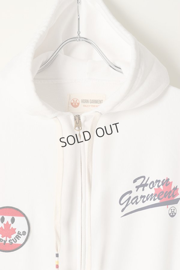画像2: {SOLD}HORN GARMENT ホーンガーメント Hoodie{HVM-1C-AD31-WHT-BAA} (2)