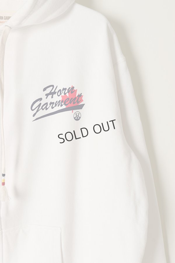 画像3: {SOLD}HORN GARMENT ホーンガーメント Hoodie{HVM-1C-AD31-WHT-BAA} (3)