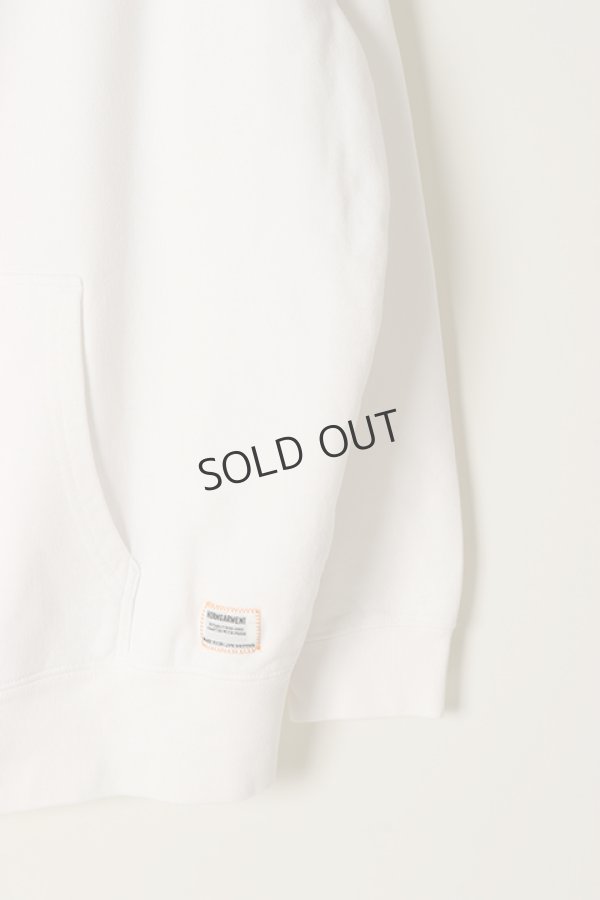 画像4: {SOLD}HORN GARMENT ホーンガーメント Hoodie{HVM-1C-AD31-WHT-BAA} (4)