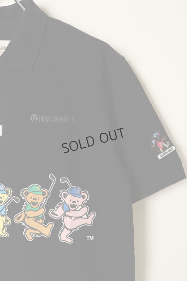画像3: {SOLD}HORN GARMENT ホーンガーメント Swing Bears Polo{HVM-2C-AP34-BLK-BBA} (3)