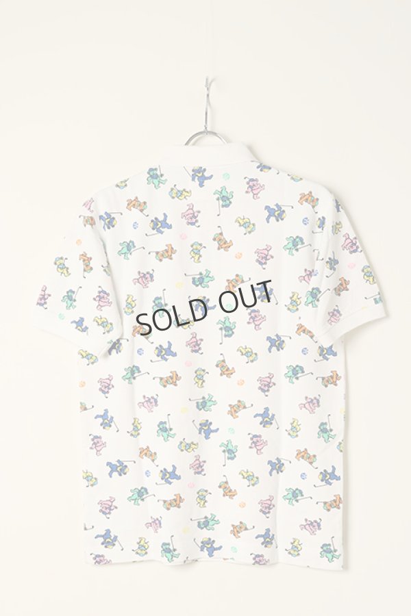 画像5: {SOLD}HORN GARMENT ホーンガーメント Swing Bears Patterned Polo | MEN{HVM-2C-AP35-WHT-BBA} (5)
