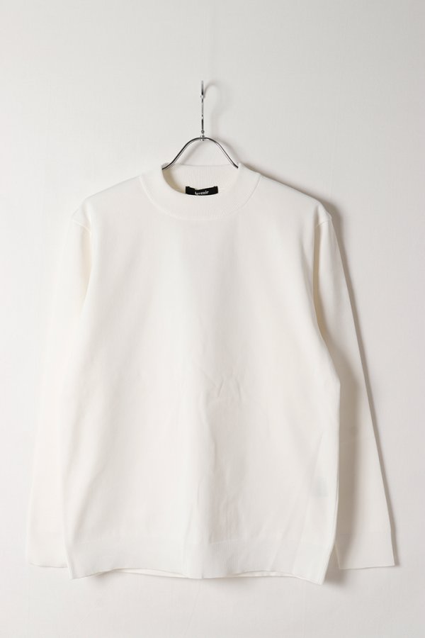 画像1: Revenir リブニール WASHABLE KNIT MOCKNECK L/S{-BEA} (1)