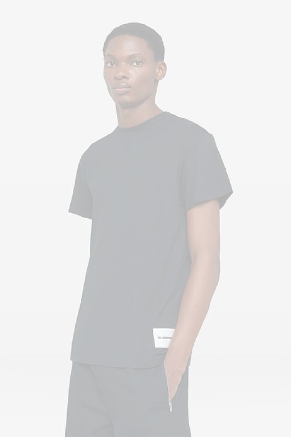 画像2:   JIL SANDER ジルサンダー T-SHIRT CN SS 3枚パック {J47GC0001-JTN254-000-BCA}  :J47GC0001-000  (2)