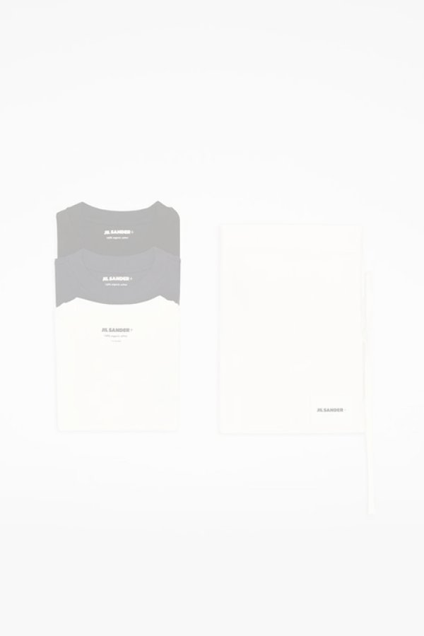 画像4:   JIL SANDER ジルサンダー T-SHIRT CN SS 3枚パック {J47GC0001-JTN254-000-BCA}  :J47GC0001-000  (4)