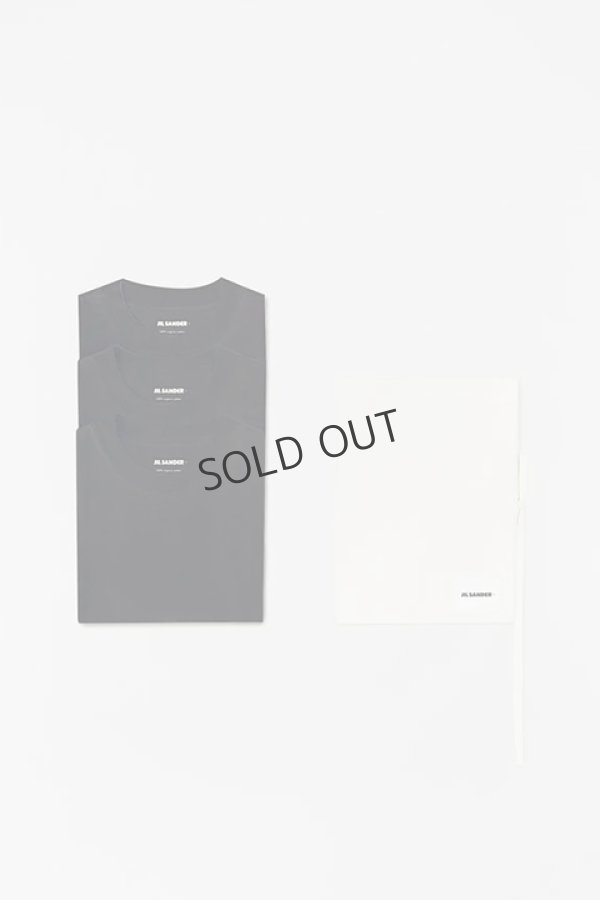 画像4: JIL SANDER ジルサンダー 3枚パック S/S Tシャツ{J47GC0001-J45048-001BLK-BCS} (4)