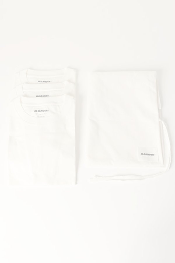 画像5:   JIL SANDER ジルサンダー 3枚パック S/S Tシャツ {J47GC0001-J45048-100WHT-BCS}  :J47GC0001-WHT  (5)
