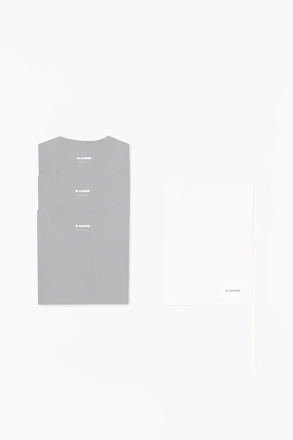 画像4:   JIL SANDER ジルサンダー 3枚パック L/S Tシャツ {J47GC0002-J45048-001BLK-BCS}  :J47GC0002-BLK  (4)
