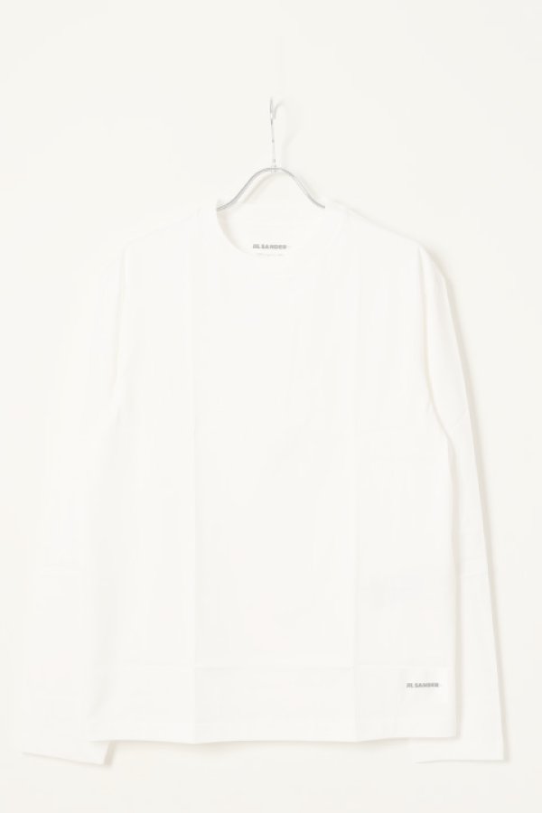 画像5:   JIL SANDER ジルサンダー 3枚パック L/S Tシャツ {J47GC0002-J45048-100WHT-BCS}  :J47GC0002-WHT  (5)