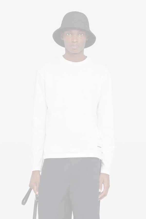 画像2:   JIL SANDER ジルサンダー 3枚パック L/S Tシャツ {J47GC0002-J45048-100WHT-BCS}  :J47GC0002-WHT  (2)