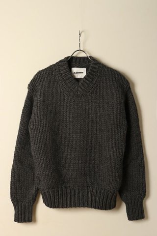 【JIL SANDER】A/W ブルー Vネック セーター JIL SANDER】A/W ブルー Vネック セーター