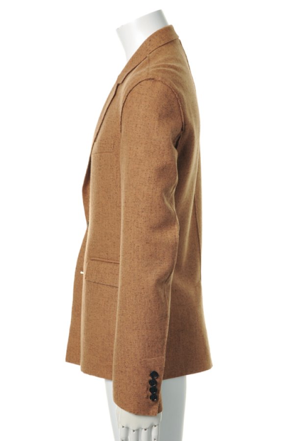 画像3: 【 50%OFF セール137,500円→68,750円】 KRIS VAN ASSCHE クリスヴァンアッシュ SHORT SUIT JACKET W/ RAW EDGES{112JA616-5157-501-} (3)