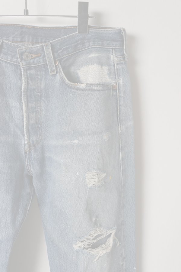 画像3:  {SOLD} Jeanie Blue ジーニーブルー Ripped Denim{-BES} (3)