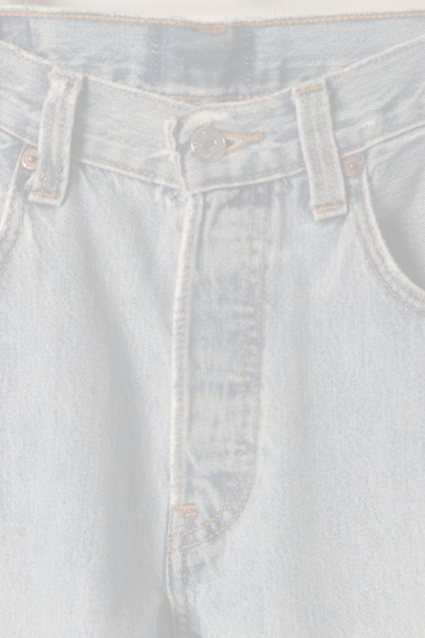 画像2:  {SOLD} Jeanie Blue ジーニーブルー Cut-off Denim White Paint & Repair {-BES}  :JB006-31  (2)