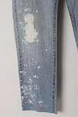 画像4: {SOLD}Jeanie Blue ジーニーブルー Cut-off Denim White Paint & Repair{-BES} (4)