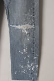画像5: {SOLD}Jeanie Blue ジーニーブルー Cut-off Denim White Paint & Repair{-BES} (5)