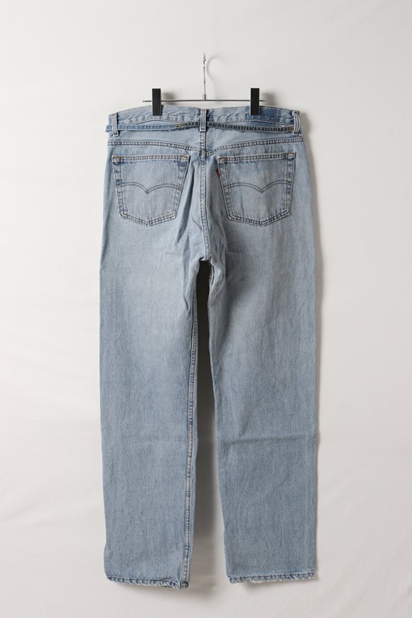 画像6: Jeanie Blue ジーニーブルー Over Size Repair Denim（W/Inseam Code)/Lサイズ-A{-BEA} (6)