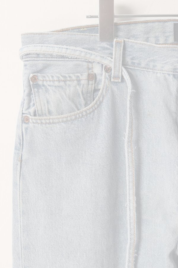 画像3:   Jeanie Blue ジーニーブルー Over Size Repair Denim（W/Inseam Code)/Lサイズ-B {-BEA}  :JB008-L-B  (3)